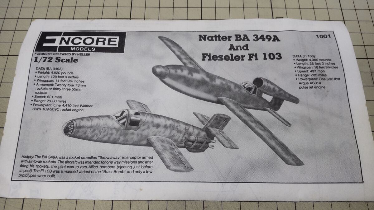 ENCORE 1/72 バッヘム BA349A ナッター