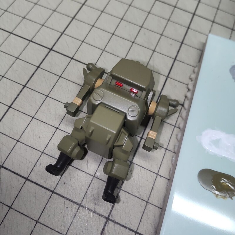 腕のカバー部の塗装