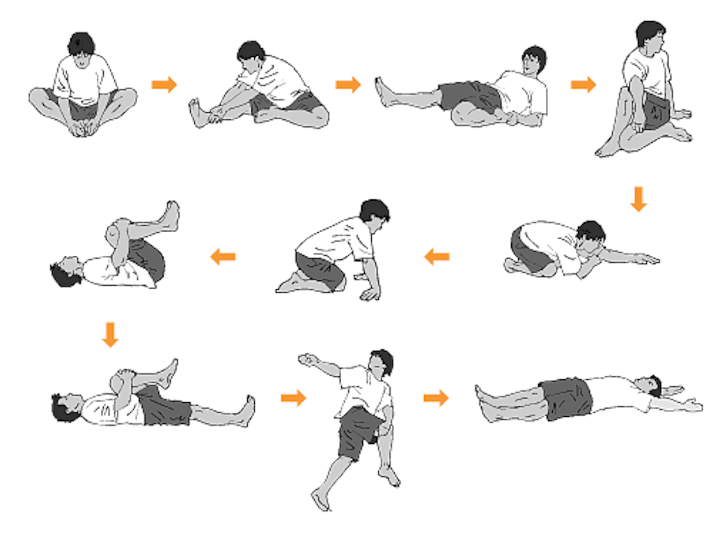 大臀筋のストレッチ