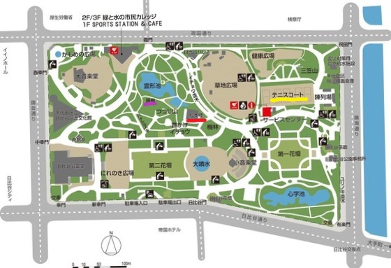 日比谷公園園内マップ