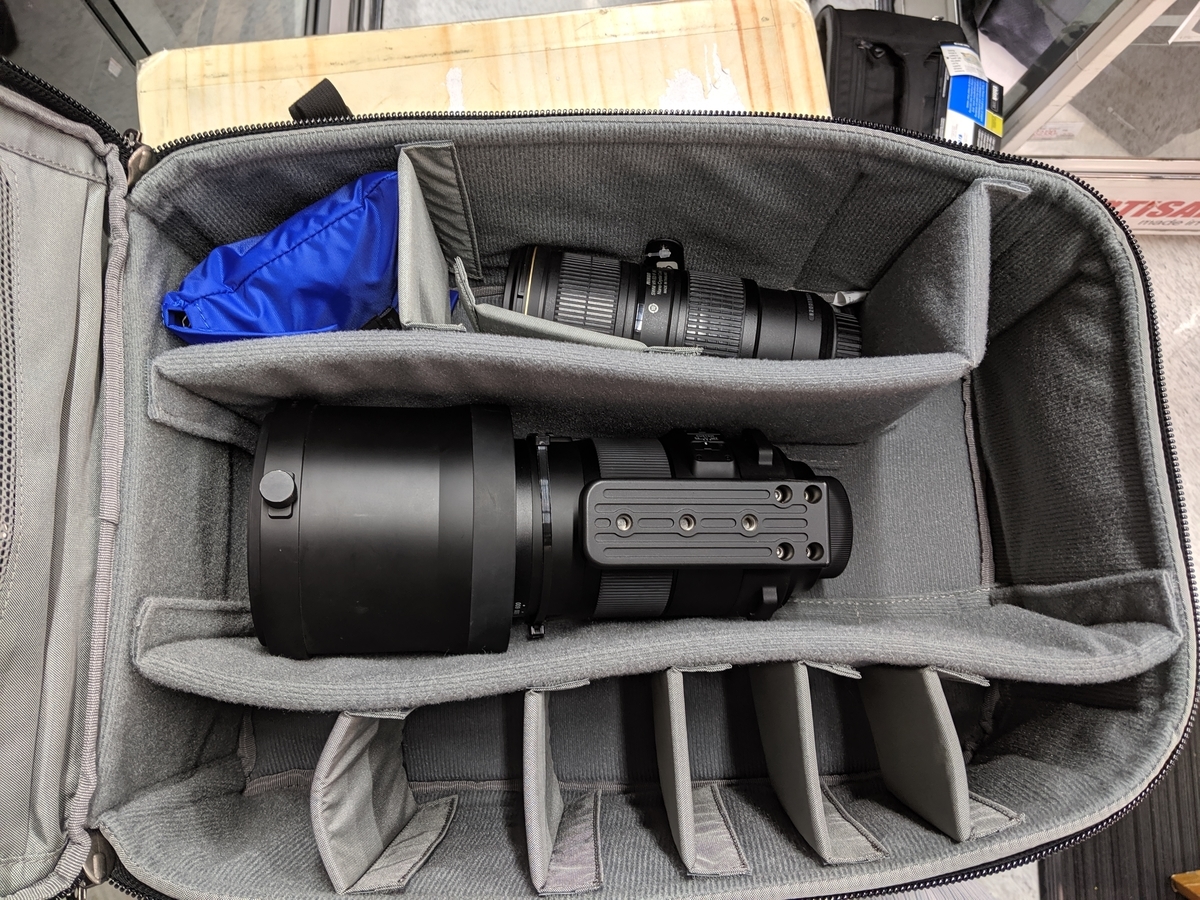 とうとうこのサイズまで来てしまった。(ThinkTankPhoto Airport