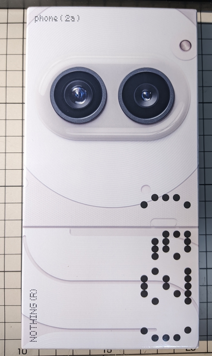 久しぶりに開封が楽しかった端末でした。(Nothing Phone 2a 俺的