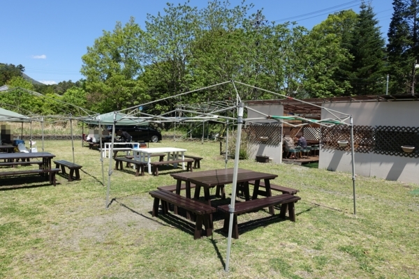 かつやま屋台の客席