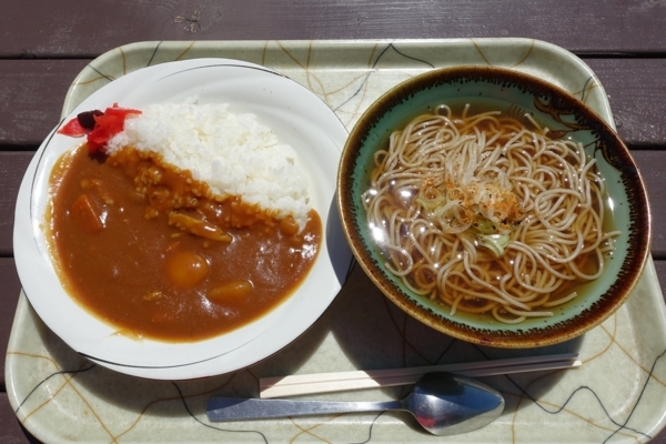 カレー＋かけそばセット(700円-100円)