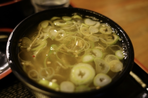 とろろ蕎麦湯