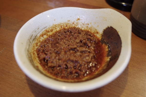サービスの旨辛肉味噌