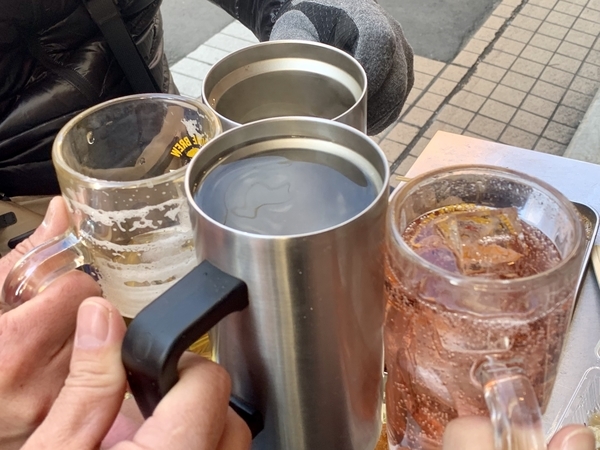 改めて乾杯