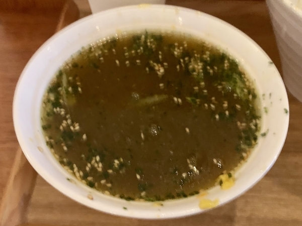 バジル蕎麦湯