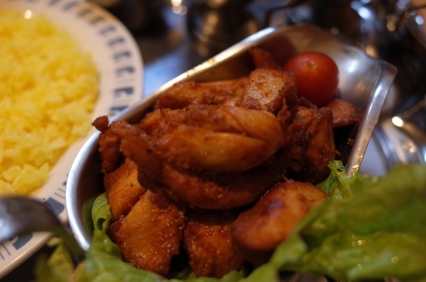 グルテンフリーのチキンソティ