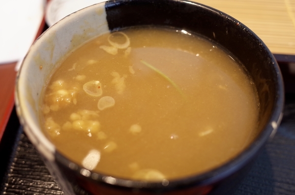 カレー蕎麦湯