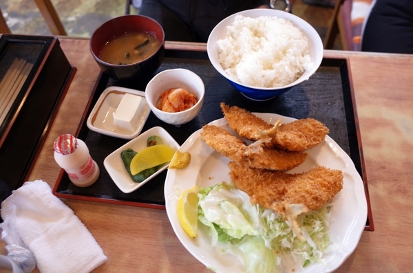 あじフライ定食(750円)