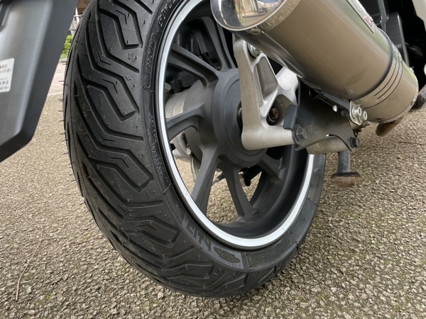 MICHELIN CITY GRIP 2に交換した後輪