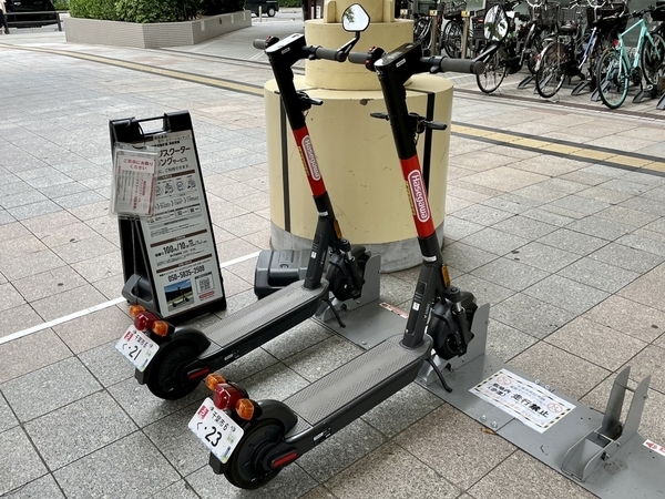 電動キックボードシェアリングシステムの実証実験