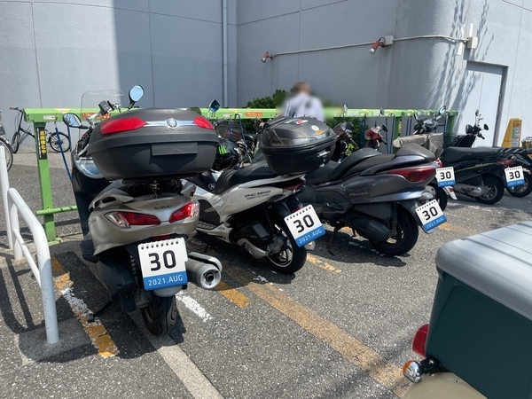 アビイクオーレの駐輪場