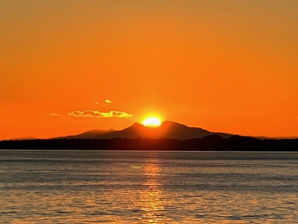 東京ェリーから見た夕焼け1