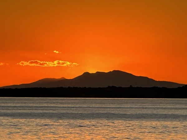 東京湾フェリーから見た夕焼け2