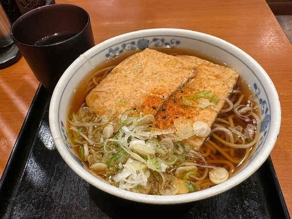 きつねそば(500円)