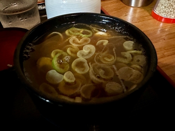 鯖出汁蕎麦湯