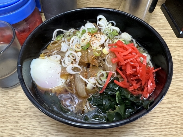 牛玉そば(600円)