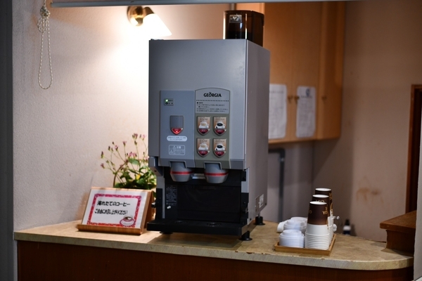 ロビーラウンジのコーヒーサービス