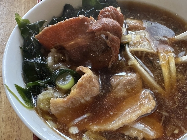 ねぎ豚つけ麺の豚肉