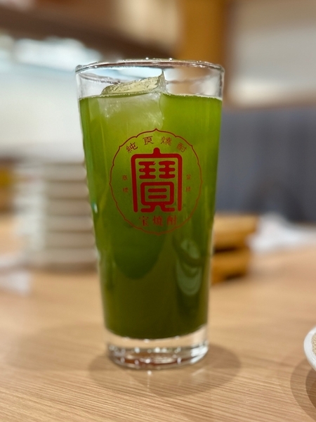 すし屋の緑茶ハイ(495円)