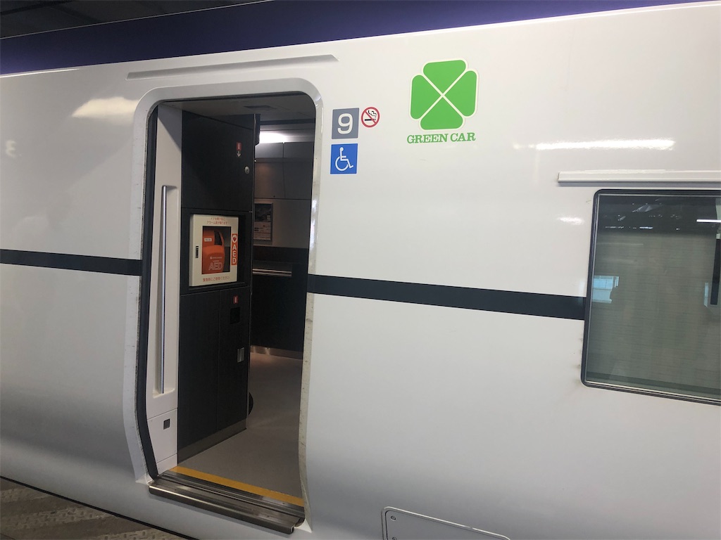 特急スーパーあずさ号 乗車位置案内板 8号車 指定席 E353系 あずさ号
