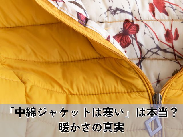 中綿ジャケットは本当に寒いのか？ダウンとの違いと後悔しない選び方 - 気づいたら調べてた。そんな毎日の記録。