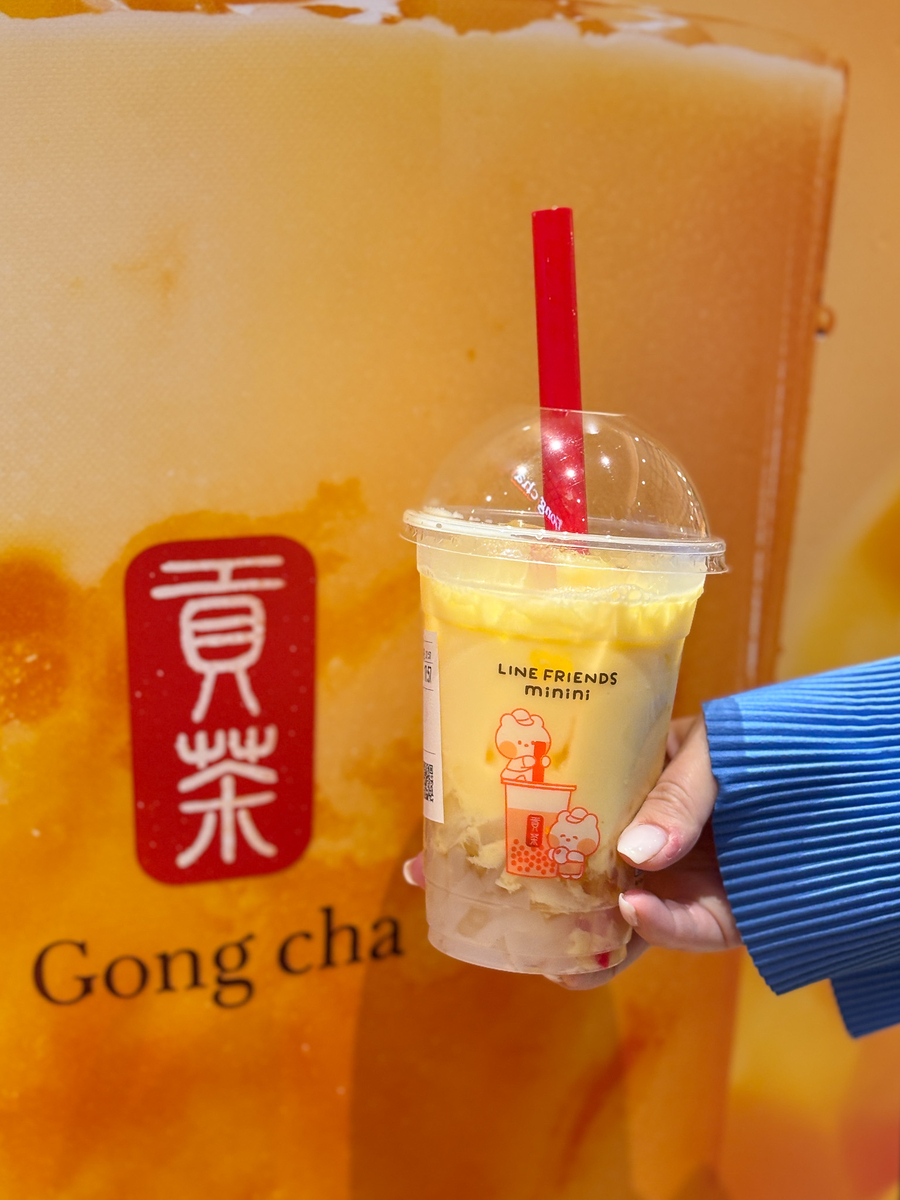 貢茶（Gong cha）の「BUY1 GET1」で730円分のドリンクが1杯無料になっ