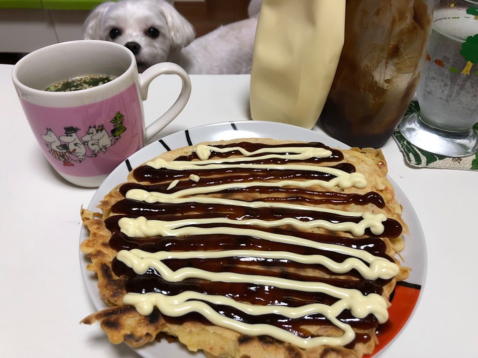 自炊 お好み焼き作りました ひとりごはん ワン