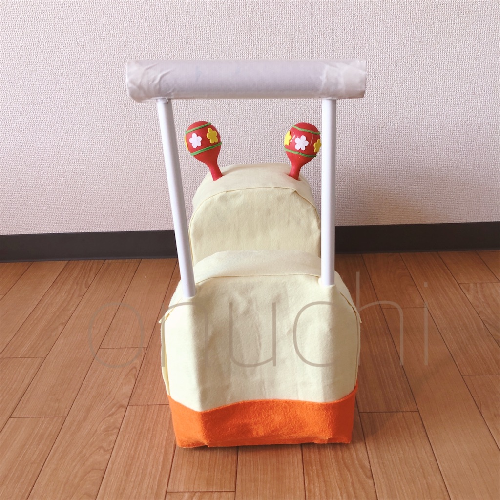 牛乳パックの手作り手押し車で歩く練習するぞ 手押し車の作り方の巻 転勤族の嫁 あーちゃんの子育てブログ