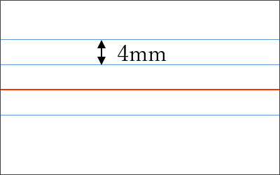 【A4】英習罫ノート11段(幅4mm)