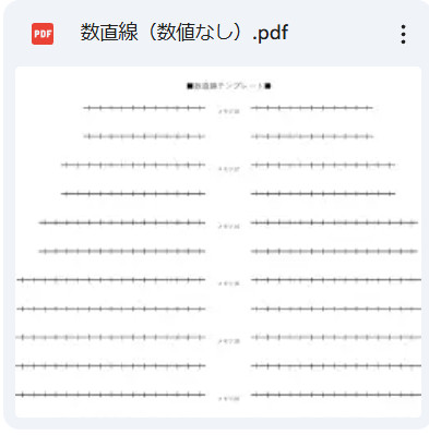 数直線テンプレート2