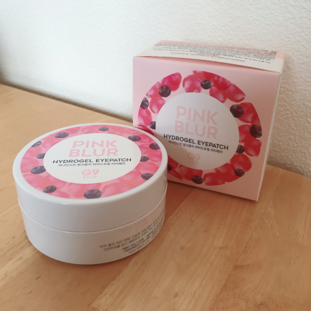 話題の韓国コスメ アイパッチ G9skinのピンクブラーハイドロジェルアイパッチがおススメ Mamimemo