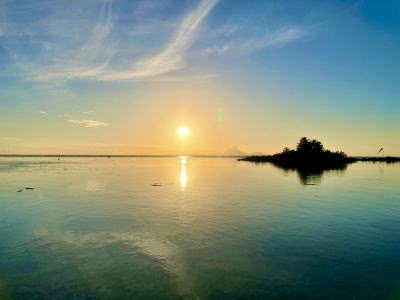 タヒチ,夕陽,サンセット,ボラボラ島