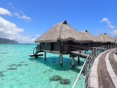タヒチ,モーレア島,ヒルトンモーレア,旅行記,水上バンガロー