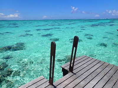 タヒチ,モーレア島,ヒルトンモーレア,旅行記,水上バンガロー