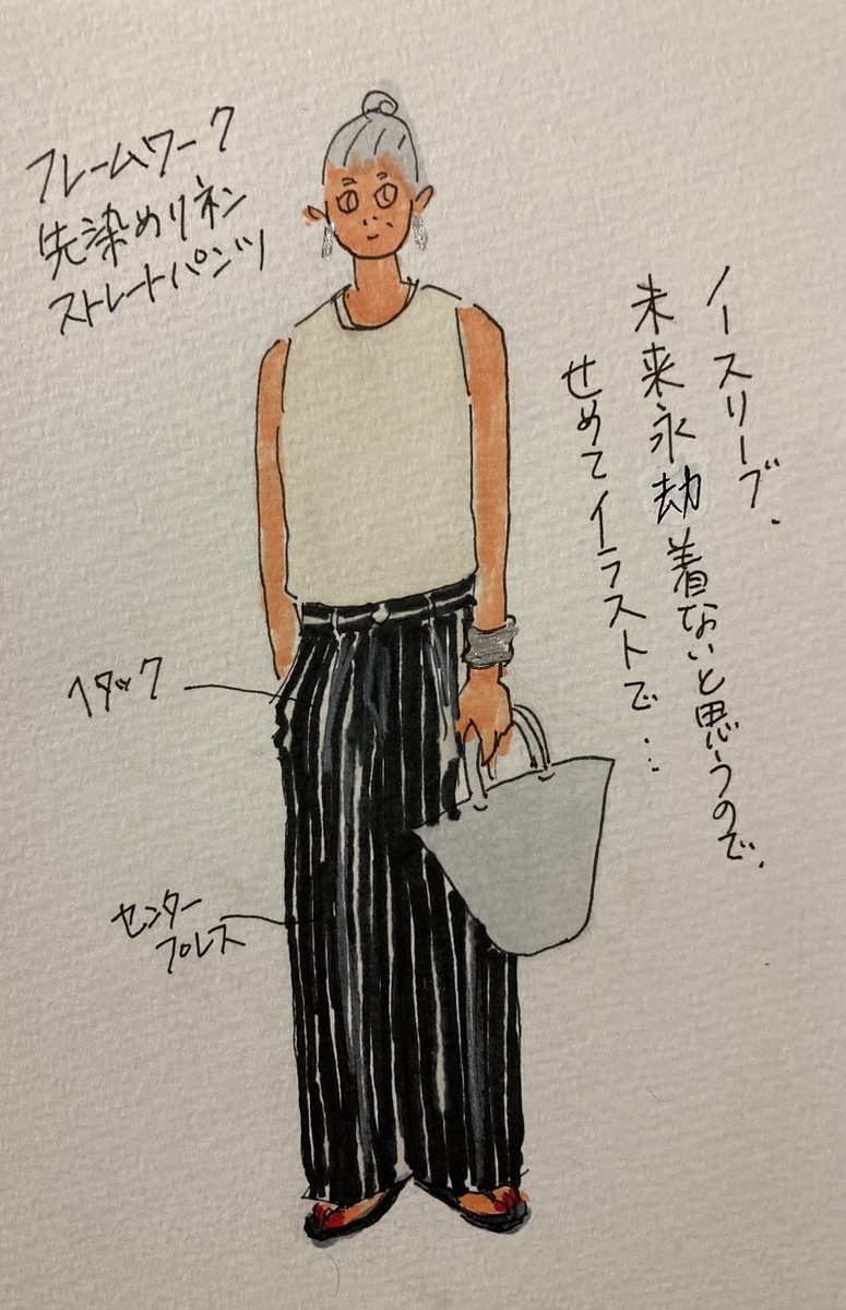 麻の季節がやってきた 白髪と洋服