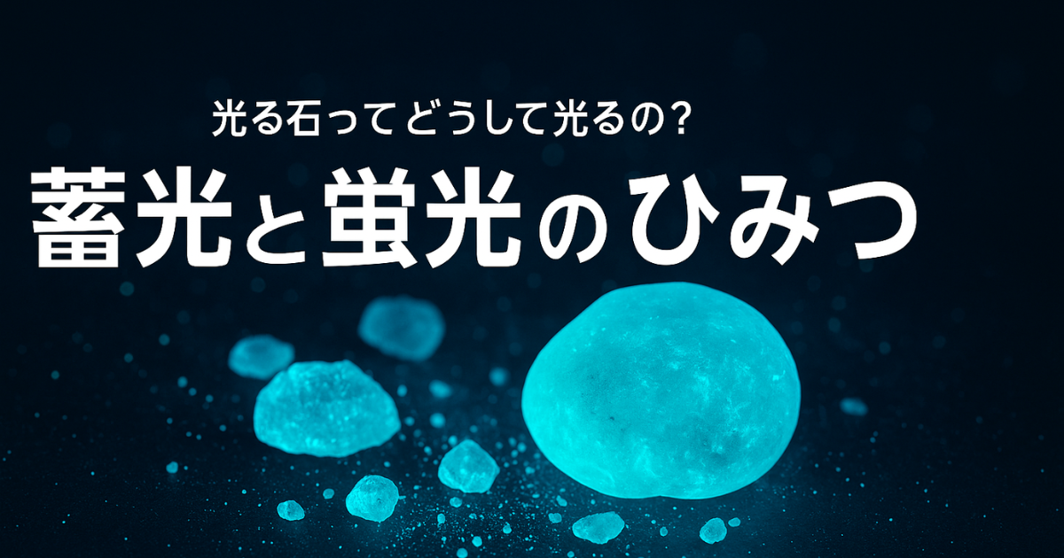 光る石?蓄光と蛍光のひみつを探ってみよう - くらしのふしぎ研究室