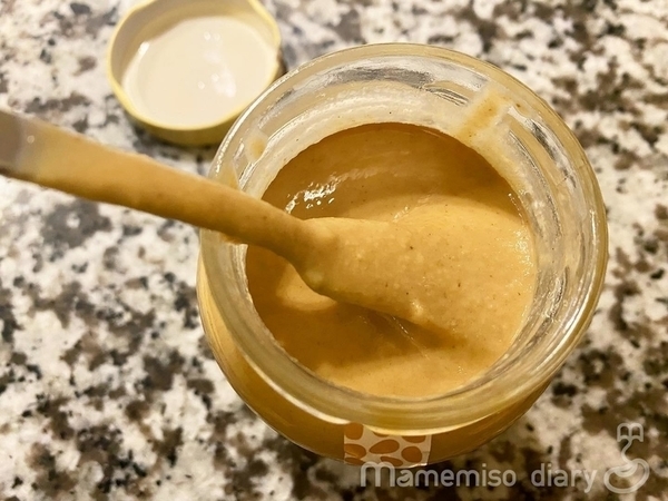 混ぜた後のペースト