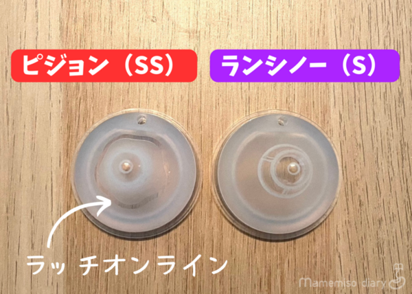 乳首を上から見た様子