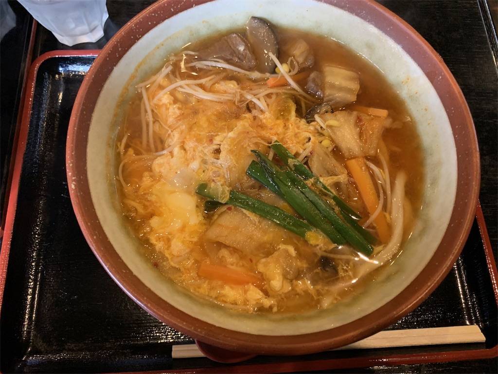 ユッケジャンうどん