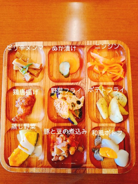 蒸しカボチャにバーニャカウダソースをかけたプレート