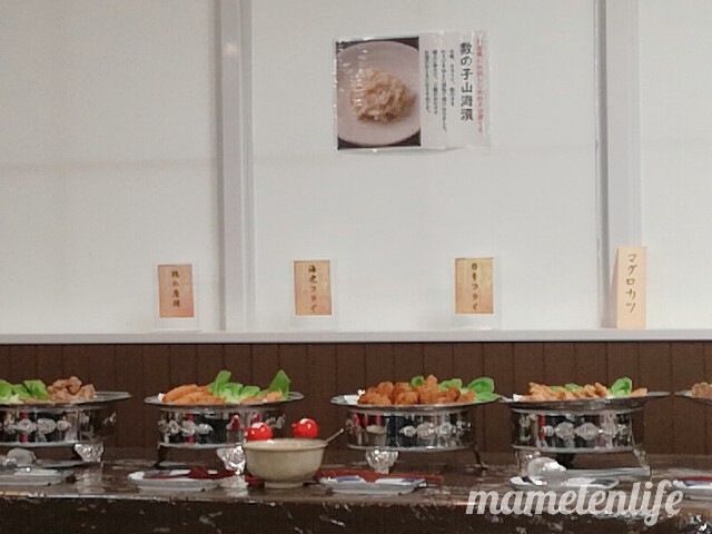 新潟ふるさと村番屋亭ランチバイキングの揚げ物コーナー