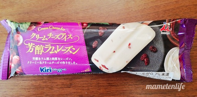 井村屋 クリームチーズアイス芳醇ラムレーズンのパッケージ