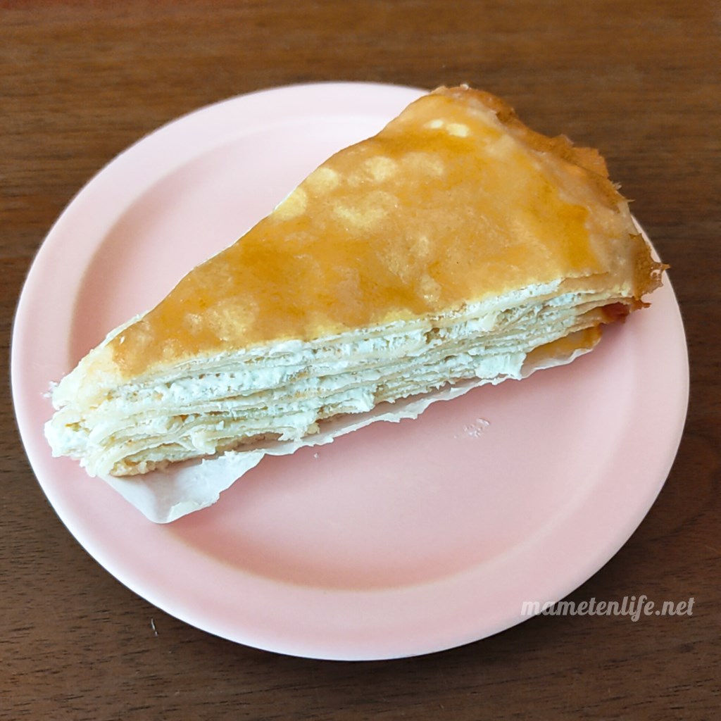 クリームをとったミルクレープ