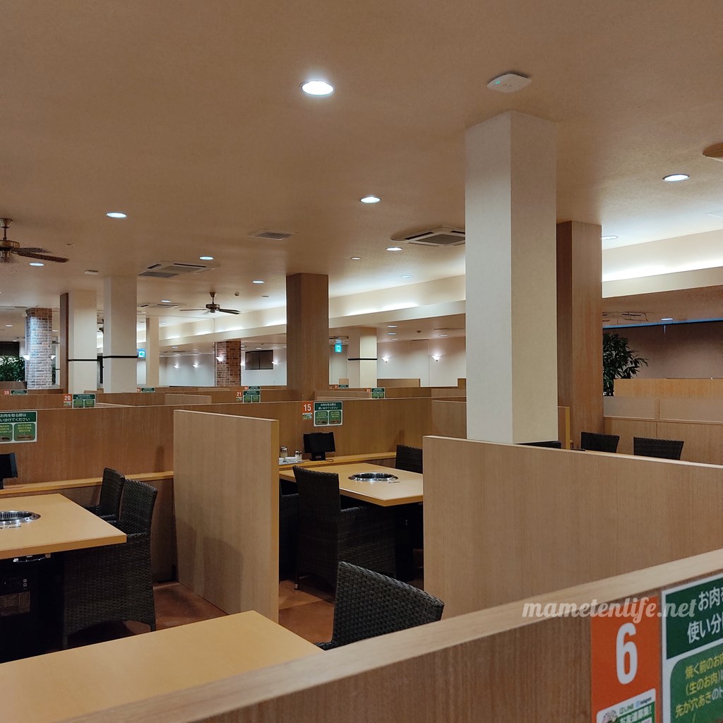 グリルキャンプ新潟のロースター席