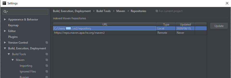 Type Localが自分のPCのローカルリポジトリ