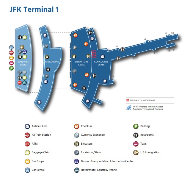 JFK空港第1ターミナルを探検してみた＊コンビニや飲食店など売店紹介 アラサー無職、NY一人旅に行く