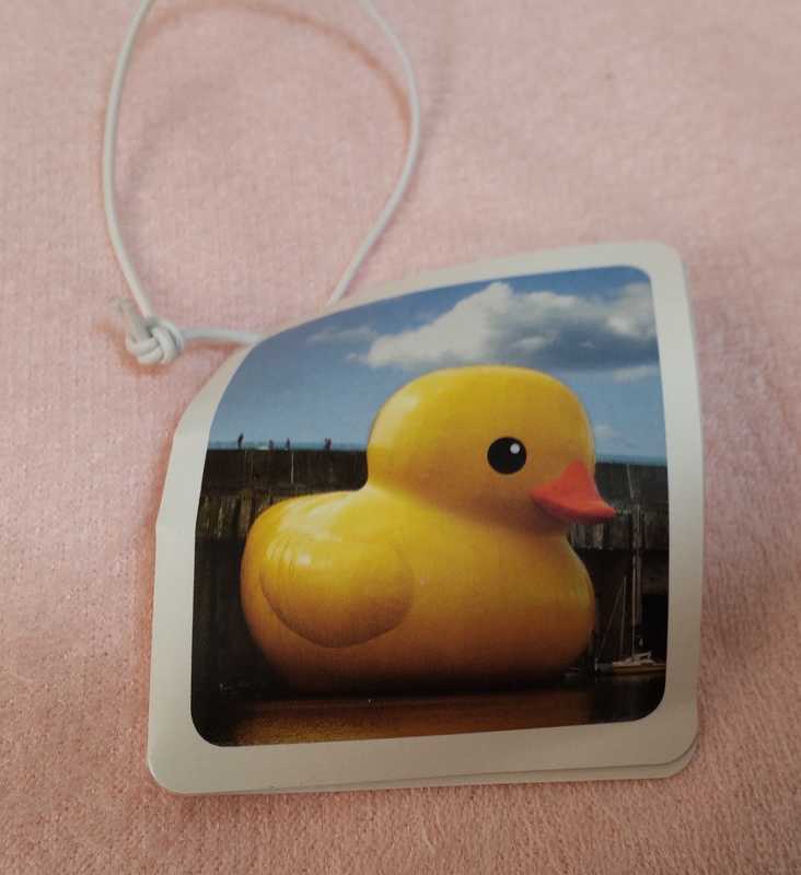 ラバーダックチャーム付きエコバッグ :1031-32 - お風呂のあひるの世界